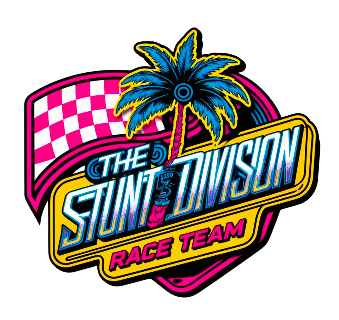 Stunt Division Palm Tree Race Tee