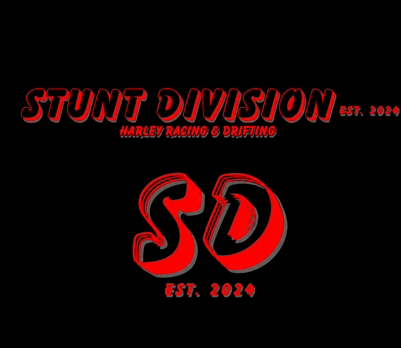 Stunt Division Glitch tee red